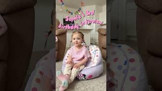 Highly recommend doing birthday interviews each year  #birthday #birthdayideas #momhacks #toddlers