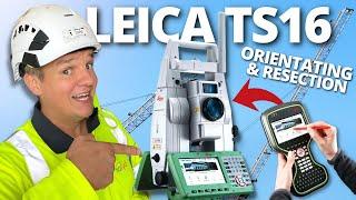 How To Set Up a Total Station. Leica TS16 Guide for Site Engineers