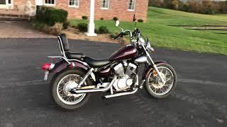 2008 Yamaha V-Star 250 start up and walk around