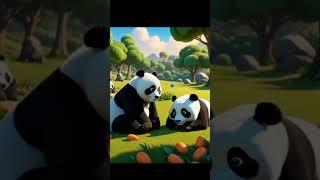 lazy pandas are feel like tired #panda #ai #cute #newone #youtubeshorts