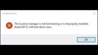 Autodesk Autocad Error the license manager is not functioning | Error Fixed