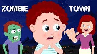 Zombie Town | Schoolies Cartoons | Halloween Songs & Rhymes For Children | Kids Channel