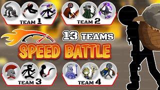 Stick War 3 : Speed Battle | 13 Teams VS Enslaved Giant ️ Stick War Saga Hack  Stickx9999