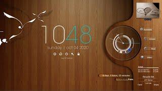 rainmeter skin wood