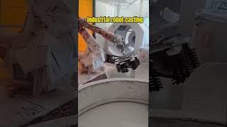 Casting of industrial robots.#casting #pallet #welding #industrial #automation #peeling #robot
