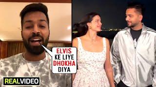 Finally Hardik Pandya broke silence on Ex wife Natasa Stankovic caught red handed with Elvish Yadav