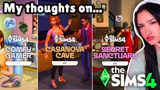 Building and Creating Sims with the 3 NEW KITS in The Sims 4