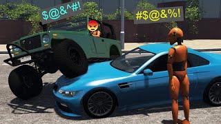 Crash Test Dummy ROAD RAGE | BeamNG.drive