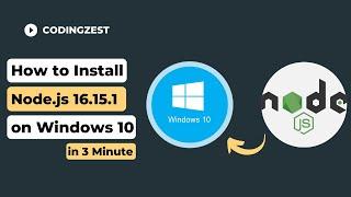 How to Install Node js 16.15.1 on Windows 10 | Latest Node js Installation on Windows 10