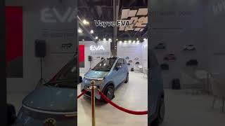 Vayve EVA solar electric car  at Bharat Mobility Global Expo  #hyundai #vayve #EVA #smallcar