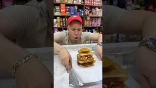 Fried Chicken on Wagyu Chopped Cheese #prospectparkdeli #picapollo #dominican #choppedcheese
