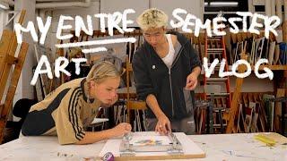 my entire semester in art school ⭐️ the ultimate art studio vlog