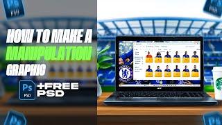 Making A Football Manipulation Graphic On Photoshop!! [FREE PSD]