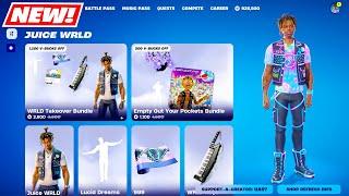 NEW Juice WRLD Skin BUNDLES & EMOTES Item Shop Fortnite! (Plus FREE Outfit)