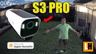 eufyCam S3 PRO - Low Light 4K Battery | Solar | Wired & HomeKit Compatible Security Camera