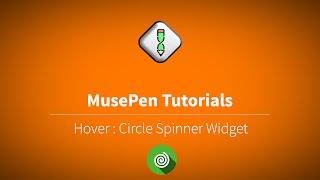 MusePen.com : Adding animation on images in Adobe Muse on hover or rollover: circle spinner widget