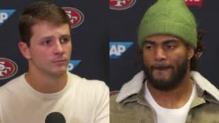 49ers Brock Purdy & Fred Warner discuss disappointing performance vs Bills