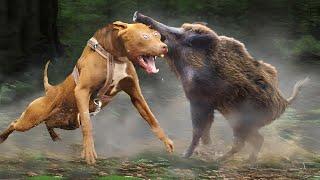 WILD PIG DESTROYS PREDATORS. Crazy Boar Fights Caught on Camera.