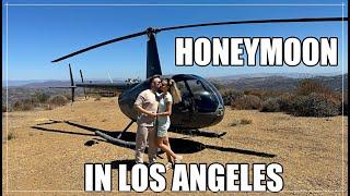 Flitterwochen in LA ohne Koffer - Helikopter, Santa Monica & Griffith Observatory - #HoneymoonVlog