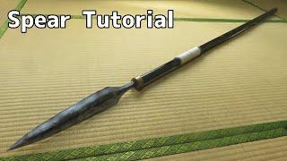 Spear Tutorial with Template - For samurai cosplay etc