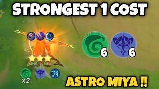 MIYA ASTRO FULL DAMAGE !! STRONGEST 1 COST META !! MAGIC CHESS MOBILE LEGENDS