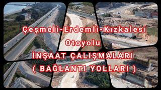 Çeşmeli-Kızkalesi Otoyolu İnşaatının Bağlantı yolları 01.03.2025 #djimini3 #4K60fps