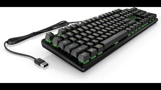 HP Pavilion 500 Gaming Mechanical Wired USB Keyboard, RGB Backlighting - Black