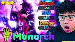 MONARCH SUNG JIN-WOO (MONARCH) MAX STATS SHOWCASE - Anime Vanguards