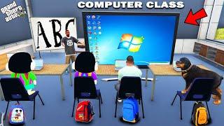 GTA 5 : Franklin First Day Of School In Computer Class With Shinchan in GTA 5 ! (GTA 5 mods)