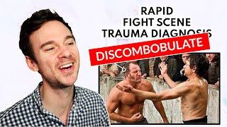 Doctor Breaks Down Sherlock Holmes "DISCOMBOBULATE" scene // Rapid Fight Scene Trauma Diagnosis