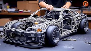 Building $2,500 RC Nissan GT-R With Real Mechanisms: Step-by-Step Guide by @RCPlayGround