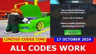 *ALL CODES WORK* Car Mechanic Simulator ROBLOX | OCTOBER 17, 2024