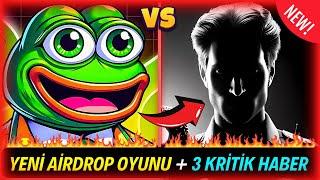 YENİ AİRDROP OYUNU + 3 KRİTİK HABER! (Donot Airdrop Telegram Memeland Airdrop Zoo Airdrop Crypto)