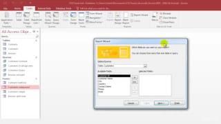Microsoft Access 2016 Tutorial  Report on single table
