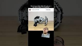 We NEED another LEGO Darth Vaders TIE Advanced #lego #legos #legostarwars #starwars #legosets #toys