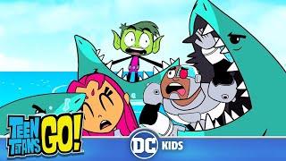 Teen Titans Go! | Shark Week!  | @dckids