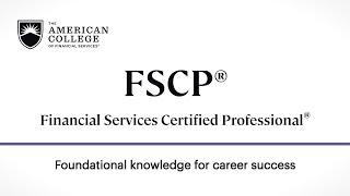 2024 An Inside Look at the Financial Services Certified Professional® (FSCP®)