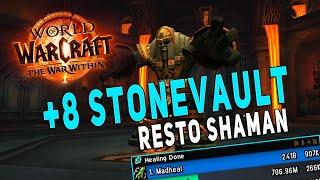 +8 Stonevault | Resto Shaman M+ Gameplay (Trying Out Totemic) - The War Within