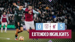 Extended Highlights | West Ham 0-5 Liverpool | Premier League