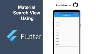 Material SearchView Or Integrate it with any app