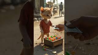 Poor cat friend laughed at him  #ai #sad #poorcat #meow #meowmy