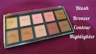 Chanlanya Blush, Contour, Highlighter& Bronzer palette review in Bangla | BV