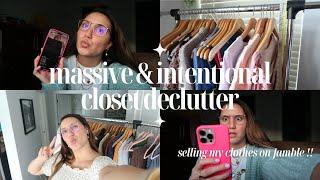 Slow & Intentional Closet Declutter | Selling My Clothes on Jamble & Becoming a Minimalist