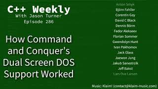 C++ Weekly - Ep 286 - How Command and Conquer's Dual Screen DOS Support Worked