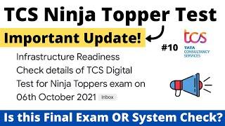 TCS Ninja Topper Test IRC Check Mail | Is this Final Exam or System Check PART-10 TCS Digital