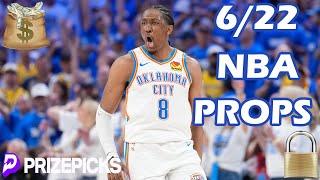 PRIZEPICKS NBA PICKS | SUNDAY 6/22/25 | NBA FINALS GAME 7 | IND VS OKC | PRIZEPICKS NBA TODAY
