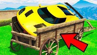 СПРЯТАЛ САМЫЙ БЫСТРЫЙ СУПЕРКАР В ТЕЛЕЖКУ!  - ПРЯЧЬ ИЩИ В GTA 5 ONLINE