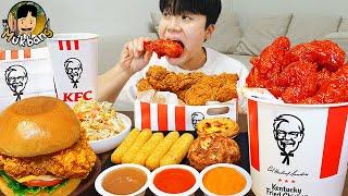 ASMR MUKBANG | Хрустящая жареная курица KFC, Чизбургер, сырная палочка рецепт ! принимать пищу