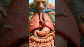 Inside the Human Gut: Worms and Digestion realistic