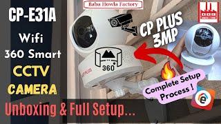 How to Setup CP Plus Wifi CCTV Camera | Best 3MP Smart CCTV Camera | Configure Wifi CCTV Camera E31A